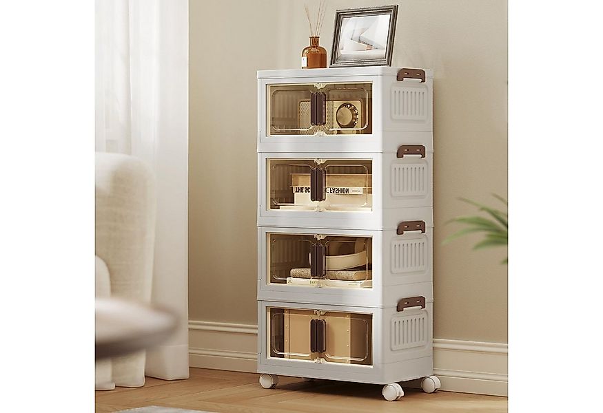 SONGMICS Aufbewahrungsbox, Organizer auf Rollen, Boxen mit 1 Deckel, stapel günstig online kaufen