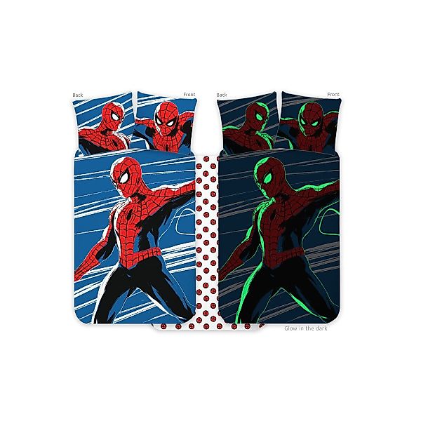 Spiderman Bettwäsche Spiderman im Dunkeln leuchtende günstig online kaufen