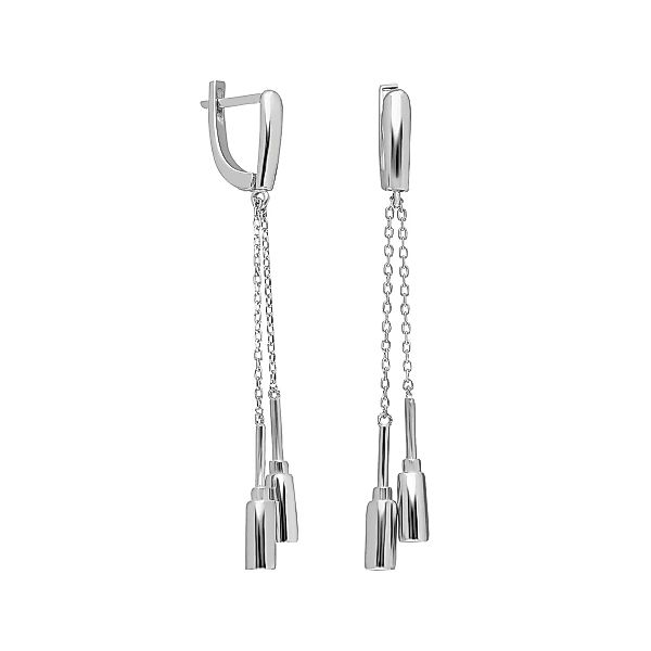 dKeniz Paar Ohrhänger "925/- Sterling Silber rhodiniert Glänzend 4,5cm Zirk günstig online kaufen