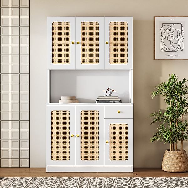 autolock Highboard Rattan-Highboard - mit 6 günstig online kaufen