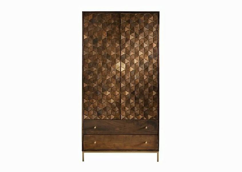 Main Möbel Kleiderschrank Kleiderschrank 99x190cm "Assuan" Mango & Metall g günstig online kaufen