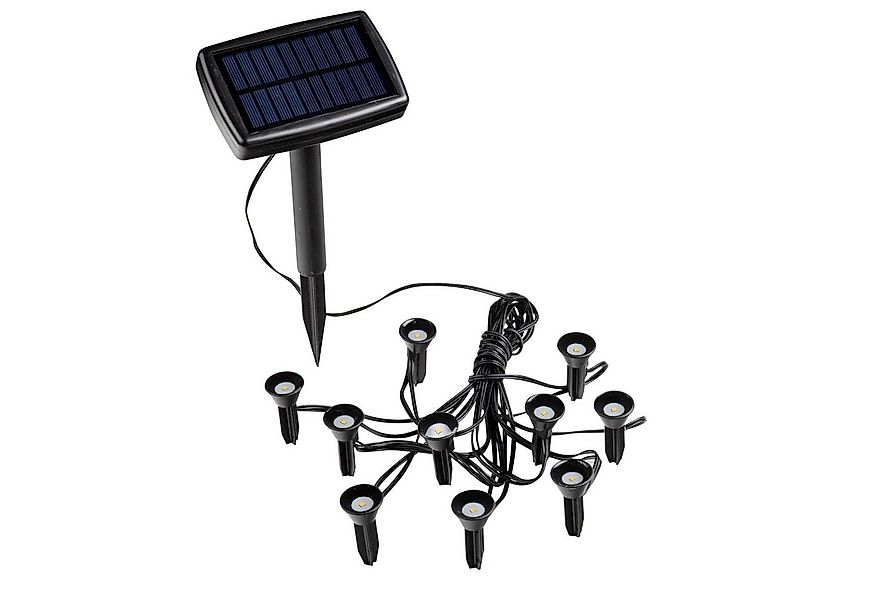 Spetebo LED Solarleuchte LED Solar Pflanzenstrahler klein - 10er Set, Ein-/ günstig online kaufen
