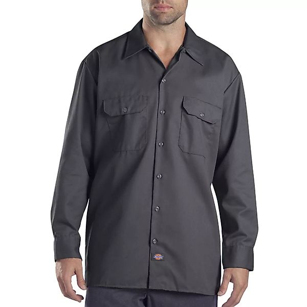 Dickies Long-Sleeve Work Shirt Herren-Hemd Charcoal Grey günstig online kaufen