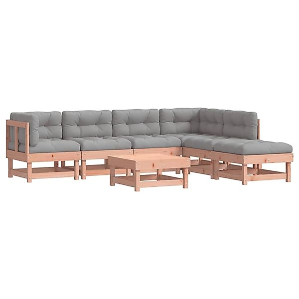 vidaXL 7-Tlg Garten-Lounge-Set mit Kissen Massivholz Douglasie 3185960 günstig online kaufen