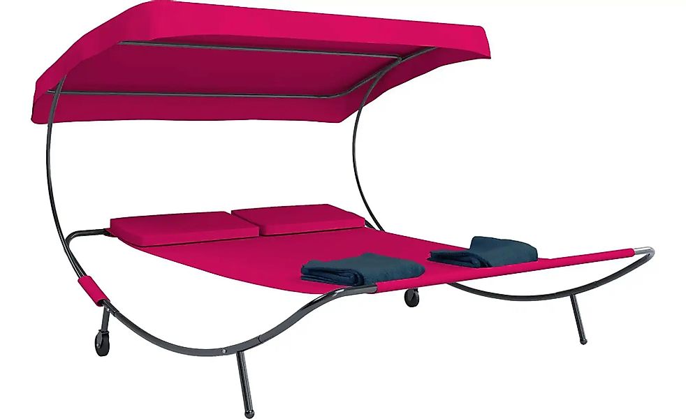 Doppelliege   ¦ rot ¦ Maße (cm): B: 182 H: 137 Garten > Gartenmöbel > Garte günstig online kaufen