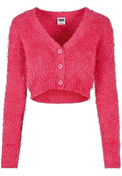 URBAN CLASSICS Strickjacke Urban Classics Damen Ladies Cropped Feather Card günstig online kaufen