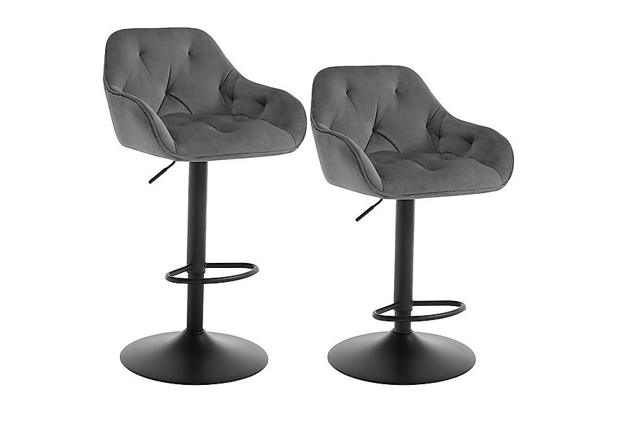 Woltu Barhocker (2 St), höhenverstellbar drehbar, mit Armlehmen Fußstütze günstig online kaufen