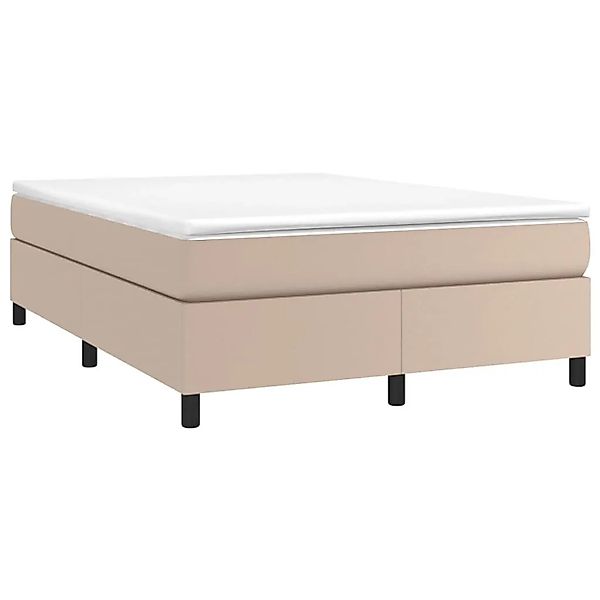 vidaXL Boxspringbett Matratze Cappuccino-Braun 140x190cm Kunstleder 3144607 günstig online kaufen