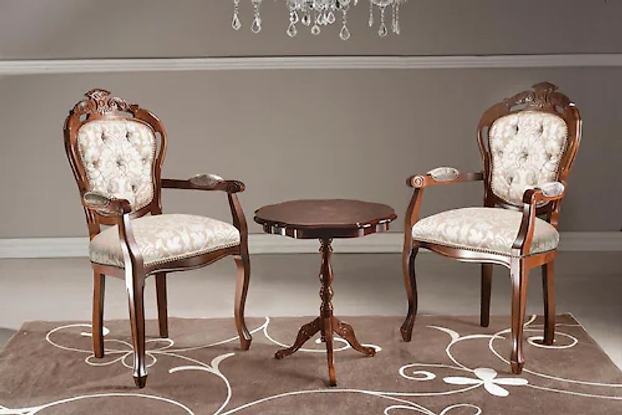 Home affaire Polsterstuhl "VENEZIANA 921/B", Webstoff, mit Armlehnen, 1 Stü günstig online kaufen
