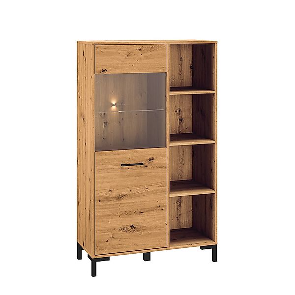 Highboard, Artisan Eiche Nb., NASSAU-131, B/H/T ca. 90/153/40 cm günstig online kaufen