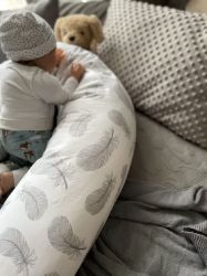 Loolay Stillkissen MINKY/ Baumwolle Seitenschläferkissen GRAU günstig online kaufen