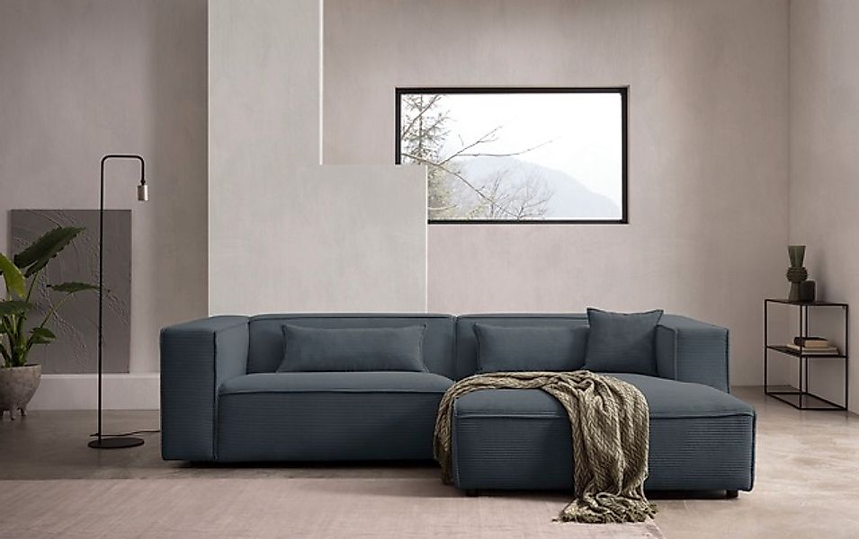 LeGer Home by Lena Gercke Ecksofa »PIARA mit Kedernaht in Cord oder Leineno günstig online kaufen