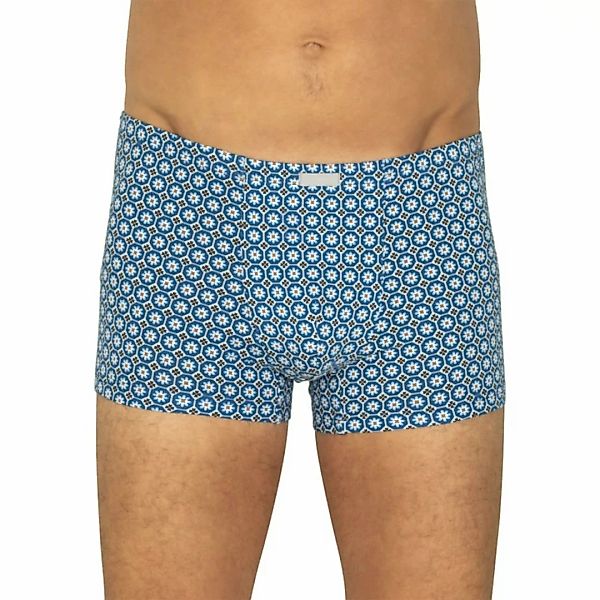 Mey Trunk Shorty Blau mit All-Over-Print günstig online kaufen