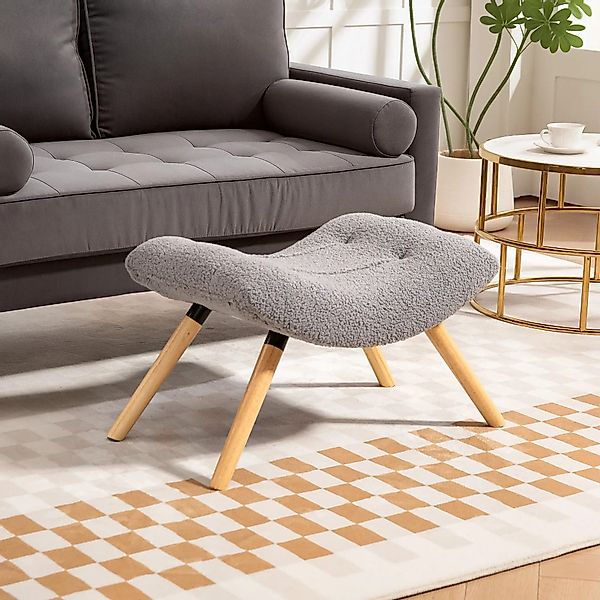 BlingBin Fußhocker Moderner Fußhocker mit Fleece-Bezug günstig online kaufen