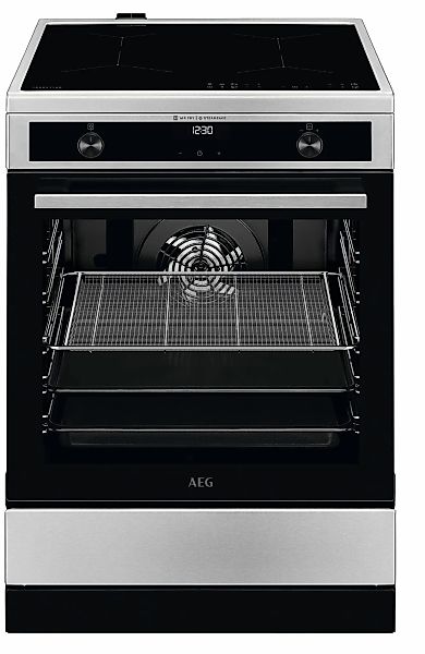 AEG Induktions-Standherd "CIB6643BBM" mit Teleskopauszug nachrüstbar Dampfz günstig online kaufen