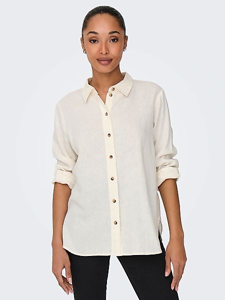 JDY Hemdbluse "JDYSAY L/S LINEN LOOSE SHIRT WVN NOOS" günstig online kaufen