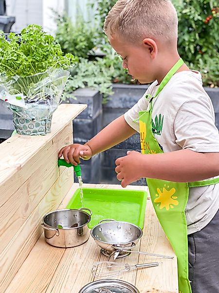 Rivanto Sandkasten, Matschküchen Kochset Spielzeug Küchengeschirr günstig online kaufen