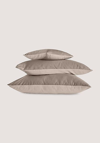 hessnatur Satin Wende-Kissenbezug aus Bio-Baumwolle - beige - Größe 40x40 c günstig online kaufen