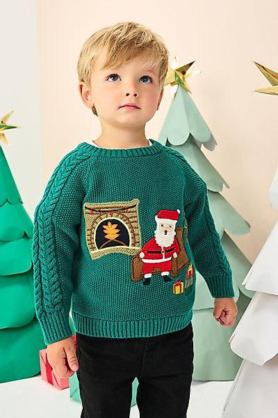 Next Weihnachtspullover Weihnachtlicher Strickpullover (1-tlg) günstig online kaufen