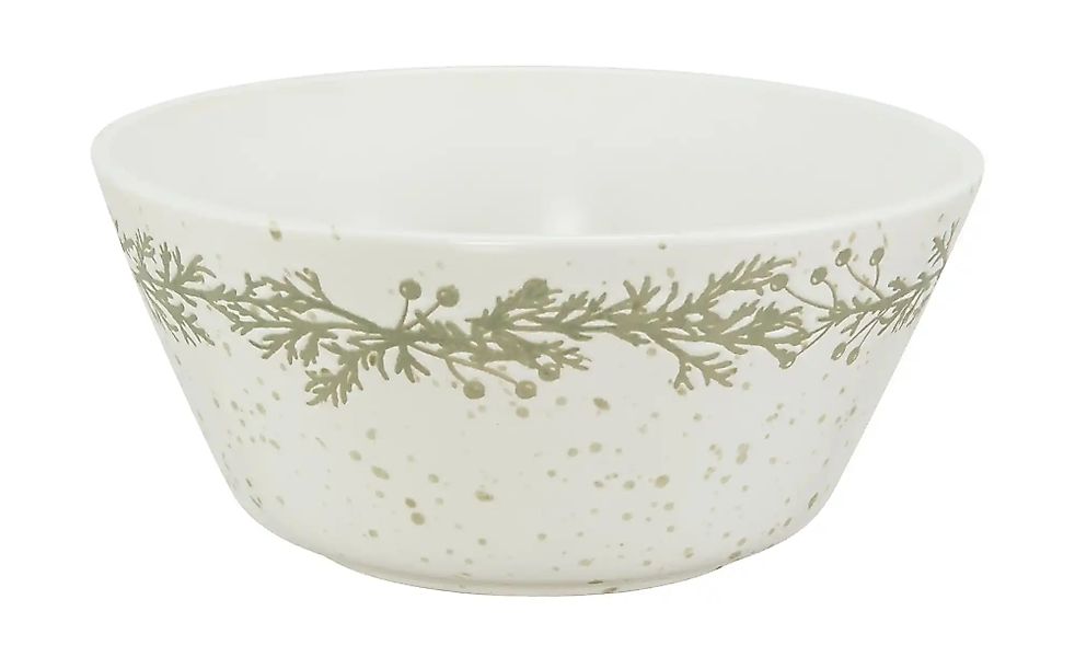 Müslischale   ¦ weiß ¦ Steinzeug/Steingut ¦ Maße (cm): H: 6,8  Ø: 15 Weihna günstig online kaufen