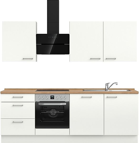 nobilia® Küchenzeile »"Laser II", Ausrichtung wählbar, Breite 240 cm« vormo günstig online kaufen