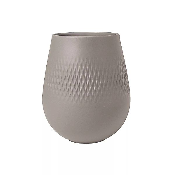 Villeroy & Boch Manufacture Collier Taupe Vase Carré klein h: 15 cm günstig online kaufen