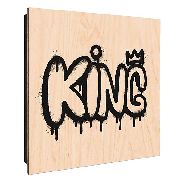 Banjado Großer Schlüsselkasten Holz 30x30cm Schwarz Scharnier Links 50 Hake günstig online kaufen