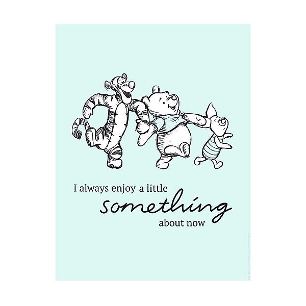 Komar Wandbild Winnie Pooh Little Something Disney B/L: ca. 40x50 cm günstig online kaufen