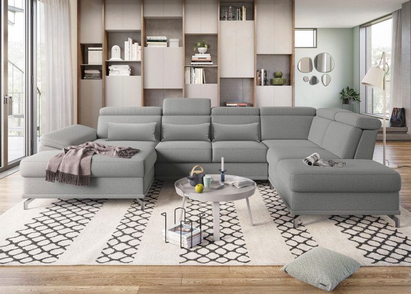 sit&more Wohnlandschaft "Cabrio U-Form, B: 359 cm, mit Sitztiefen-, Arm- & günstig online kaufen
