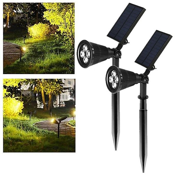 WILGOON Gartenleuchte Solar Gartenleuchte Solarstrahler, Automatisch günstig online kaufen