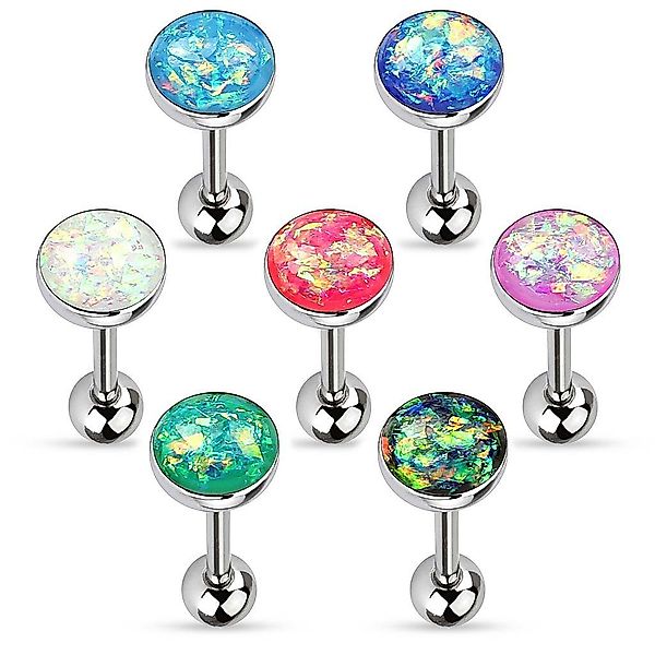 Taffstyle Piercing-Set Zungenpiercing Kugel Multi Opal günstig online kaufen