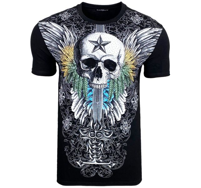 Baxboy T-Shirt Baxboy Totenkopf T-Shirt günstig online kaufen