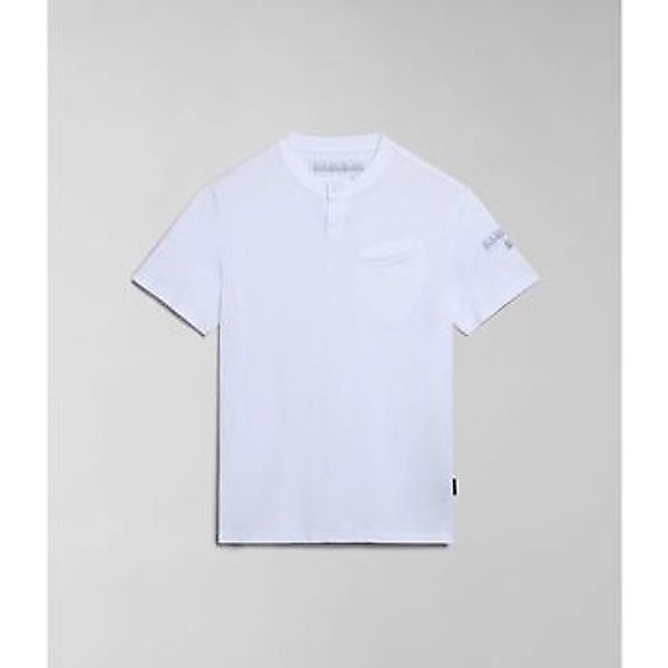 Napapijri  T-Shirts & Poloshirts S-MELVILLE NP0A4HQL-002 BRIGHT WHITE günstig online kaufen