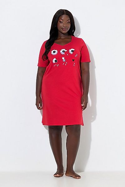 Ulla Popken Bigshirt Bigshirt Valentine Herzausschnitt Halbarm günstig online kaufen