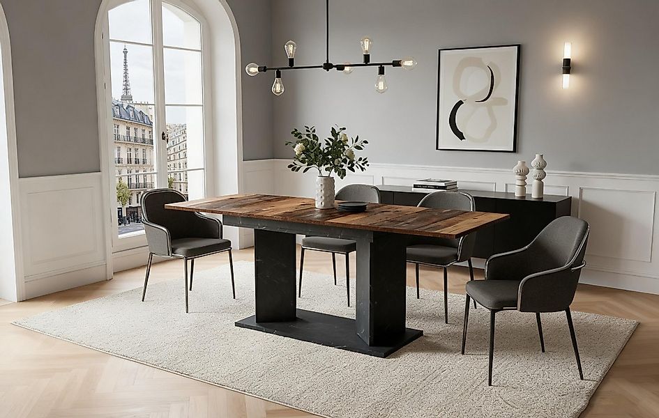 B&D home Esstisch Ausziehtisch MARA, Metallgestell oder Holzgestell, auszie günstig online kaufen