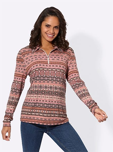 Casual Looks Poloshirt "Druck-Shirt", (1 tlg.) günstig online kaufen