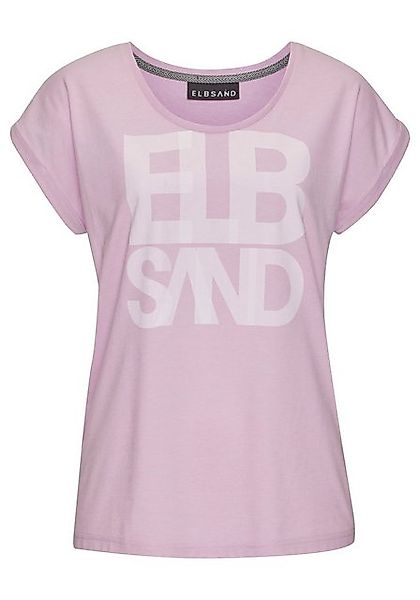 Elbsand T-Shirt Eldis mit Logodruck, Kurzarmshirt aus Baumwoll-Mix, sportli günstig online kaufen