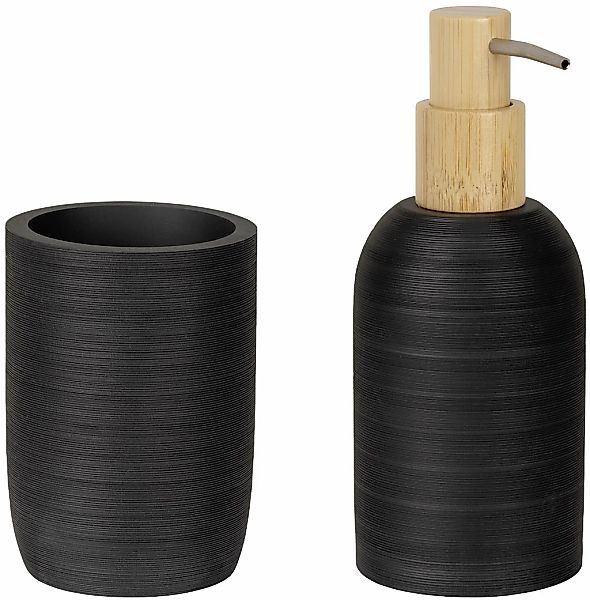 WENKO Badaccessoire-Set "Altavalle" bestehend aus Seifenspender und Zahnput günstig online kaufen
