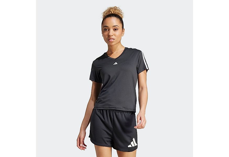 adidas Performance T-Shirt AEROREADY TRAIN ESSENTIALS 3-STREIFEN V-NECK günstig online kaufen