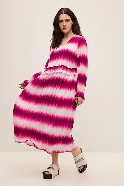 Studio Untold Maxikleid Maxikleid A-Line V-Ausschnitt günstig online kaufen