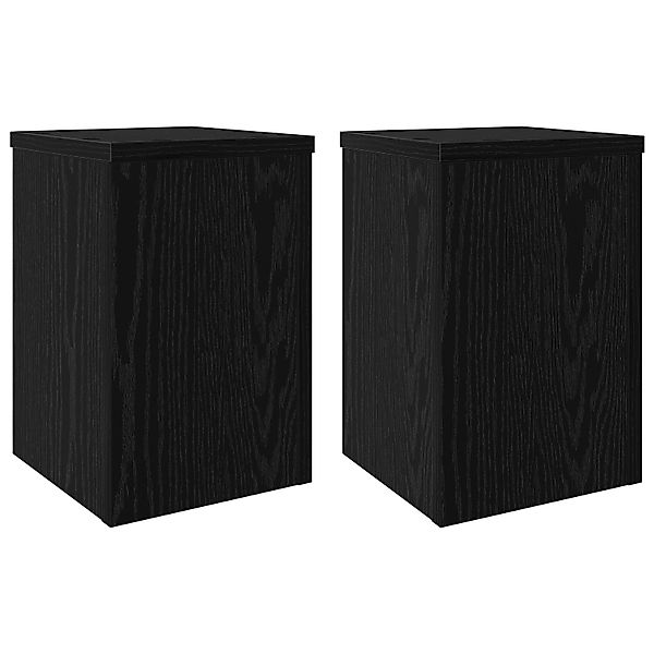 vidaXL Blumenständer Pflanzentische 2er Set Schwarz günstig online kaufen