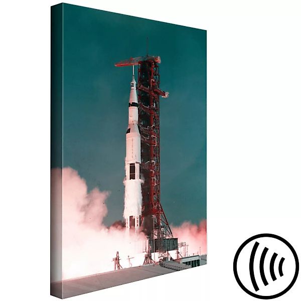 Wandbild Raketenstart - Momentaufnahme des Raketenstarts in den Weltraum XX günstig online kaufen