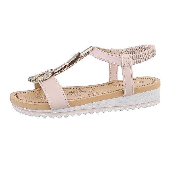 Ital-Design Damen Freizeit Riemchensandalette (86017002) Keilabsatz/Wedge günstig online kaufen