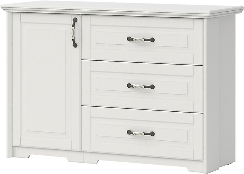 Home affaire Kombikommode »Evergreen, Maße: B/T/H 131/48/88cm, Soft-Close-F günstig online kaufen