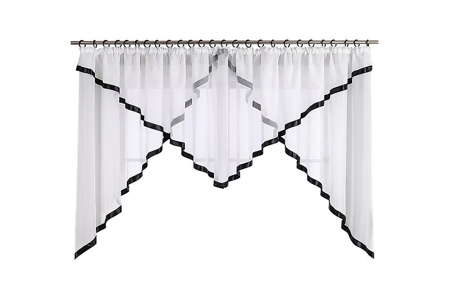 Joyswahl Scheibengardine Claudia (1 St), Kräuselband, transparent, Voile mi günstig online kaufen