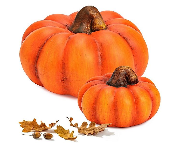 matches21 HOME & HOBBY Dekofigur Kürbis Set orange Ton, 10 & 16 cm als Herb günstig online kaufen