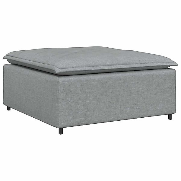 vidaXL Sofaelement Modulares Sofa-Fußhocker-Modul Hellgrau 100 günstig online kaufen