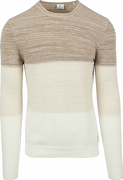 Blue Industry Pullover Streifen Beige - Größe XL günstig online kaufen