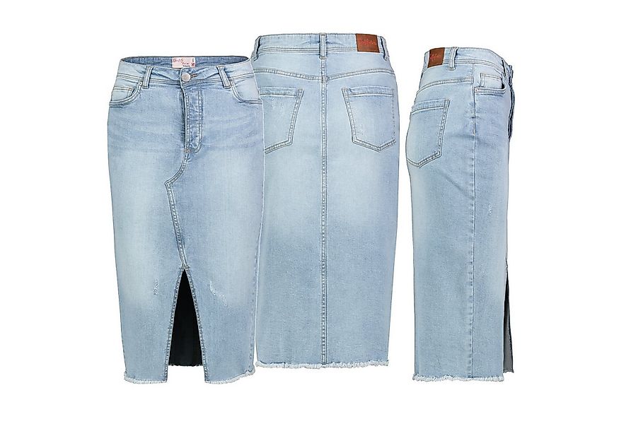 SUBLEVEL Jeansrock Damen Jeans rock Rock MAXI Lange Rock Denim Stretch Vint günstig online kaufen