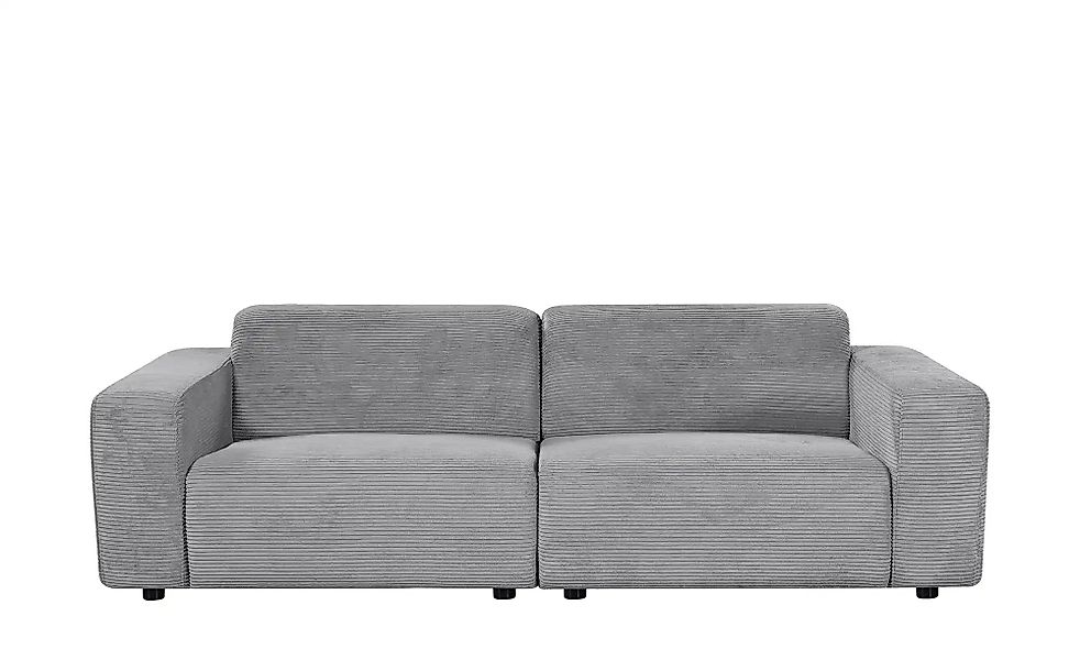 uno Einzelsofa aus Cord Sani ¦ grau ¦ Maße (cm): B: 243 H: 72 T: 105.0 Pols günstig online kaufen